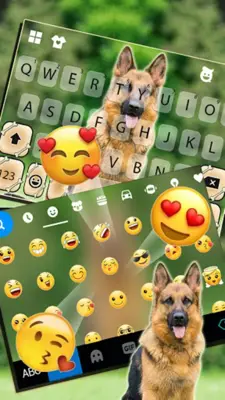 German Shepherd Keyboard Backg android App screenshot 1