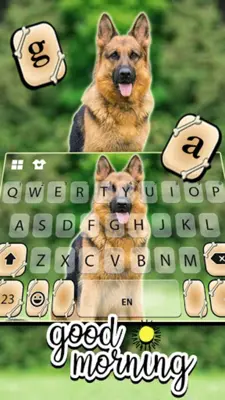 German Shepherd Keyboard Backg android App screenshot 2