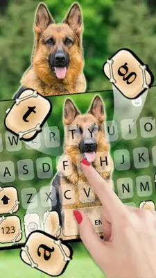 German Shepherd Keyboard Backg android App screenshot 3